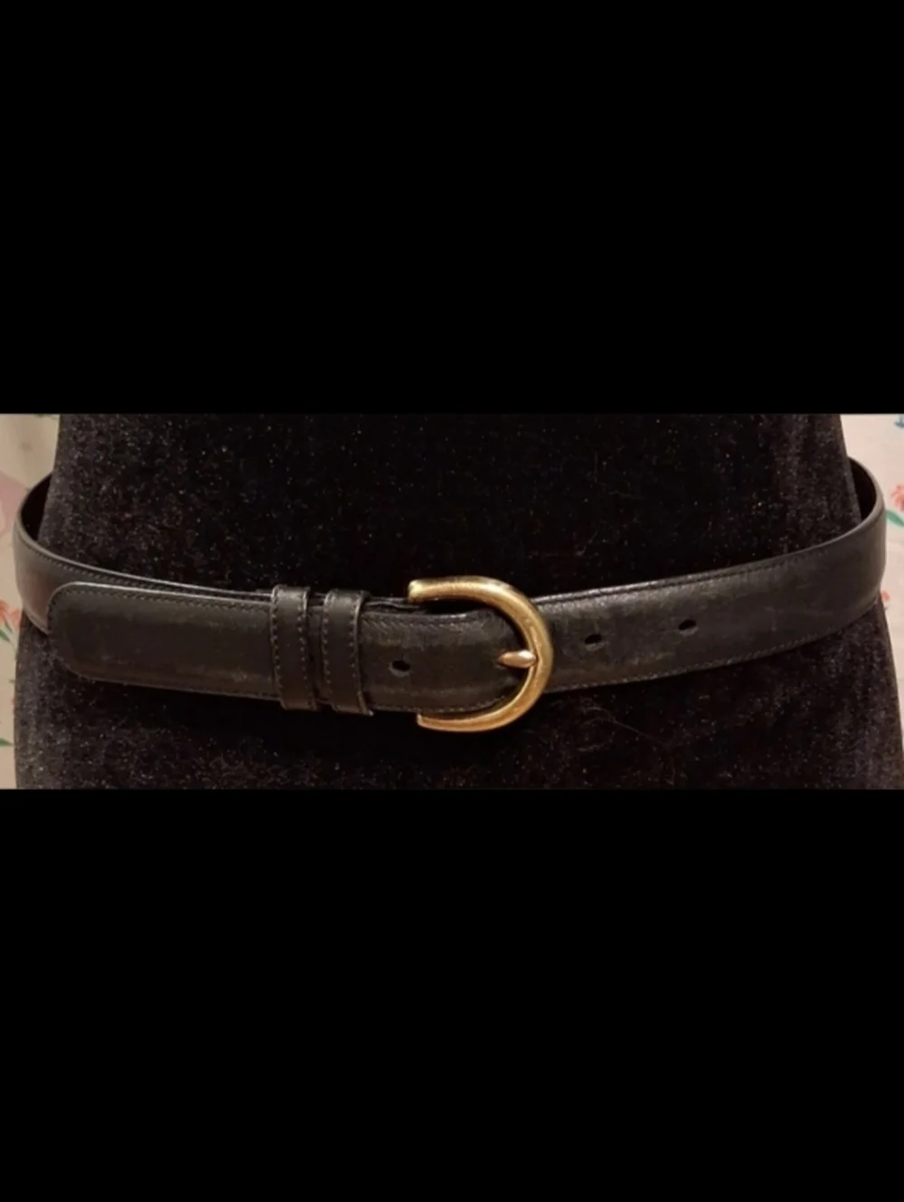 EUC Vintage Coach 8400 Black Leather Business Casual Prepp Everyday Belt SZ L